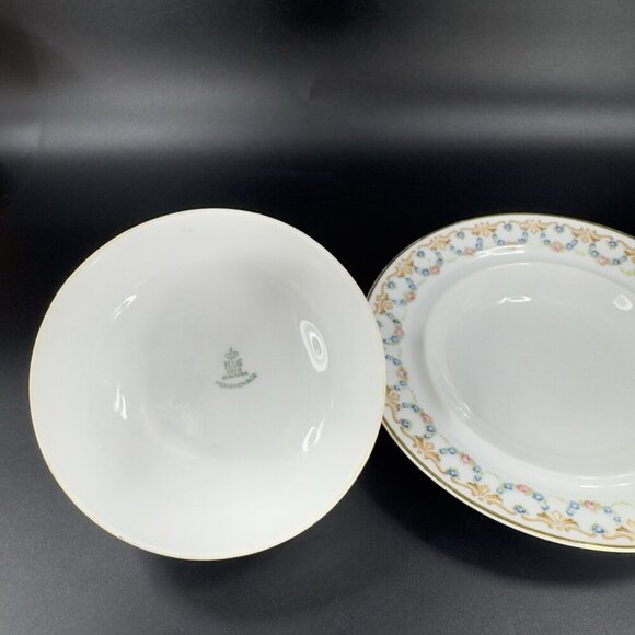 Heinrich & Co H&C Selb Bavaria Porcelain Round Butter Dish Container Vintage - Picture 12 of 16